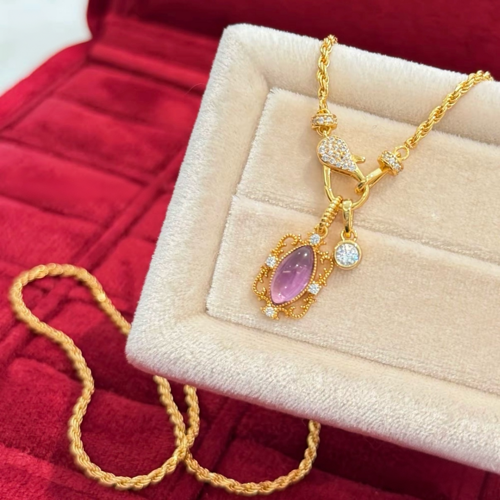Violet Filigree Pendant
