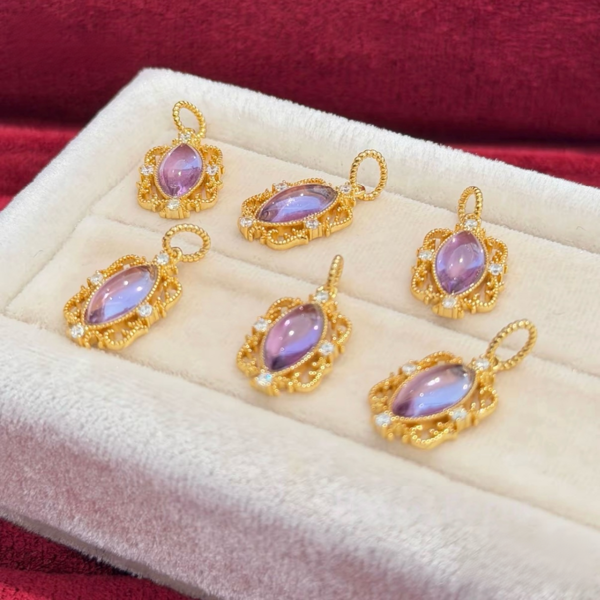 Violet Filigree Pendant