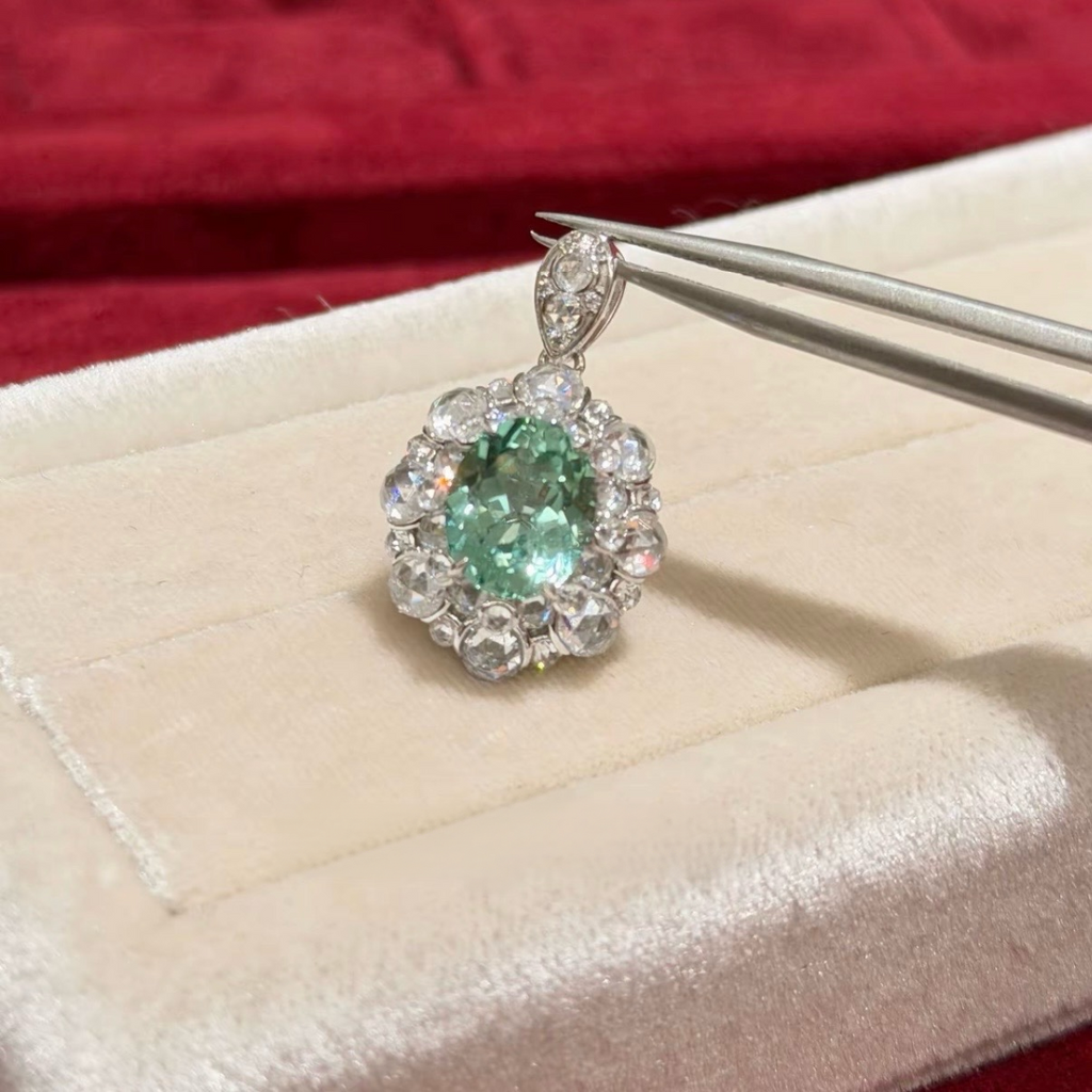 Mint Halo Pendant