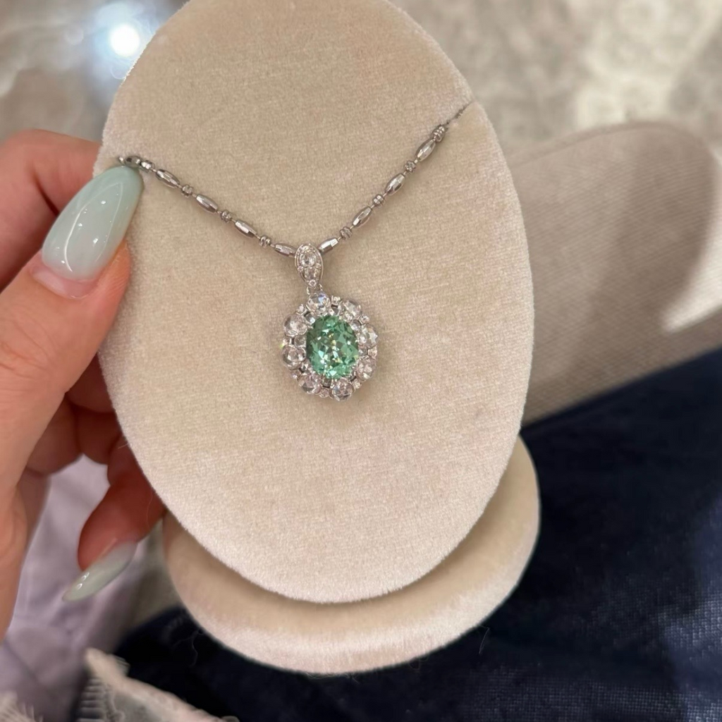 Mint Halo Pendant