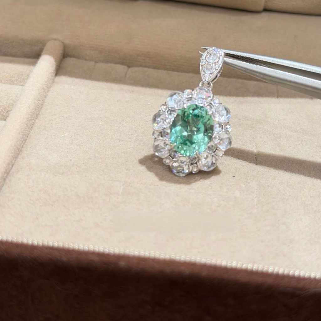 Mint Halo Pendant