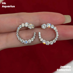 925 Silver & Zirconia Star Ring Earrings - Luxury Minimalist Studs for Women