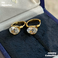 925 Silver & Zirconia Floating Earrings - Luxury Minimalist Hoops for Women