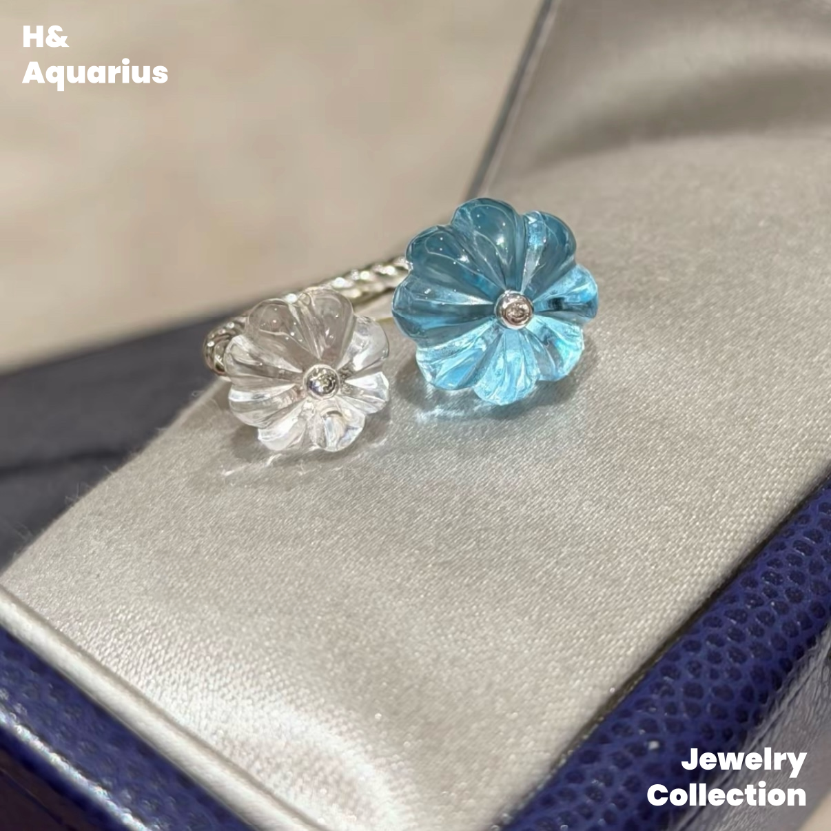 Venus Ocean Ring - 925 Silver Crystal Minimalist Luxury Ring