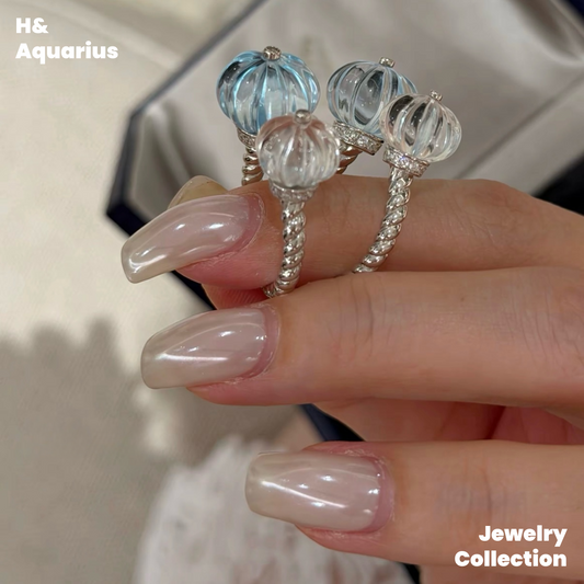 Venus Ocean Ring - 925 Silver Crystal Minimalist Luxury Ring