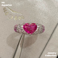 925 Silver & Zirconia Neon Party Ring - Luxury Minimalist Statement Ring for Women