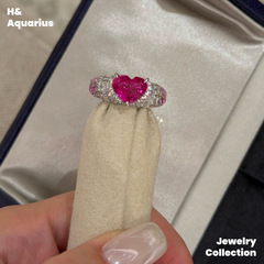 925 Silver & Zirconia Neon Party Ring - Luxury Minimalist Statement Ring for Women