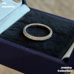 925 Silver & Zirconia Stardust Ring - Minimalist Luxury Everyday Ring