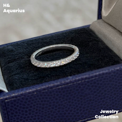 925 Silver & Zirconia Stardust Ring - Minimalist Luxury Everyday Ring