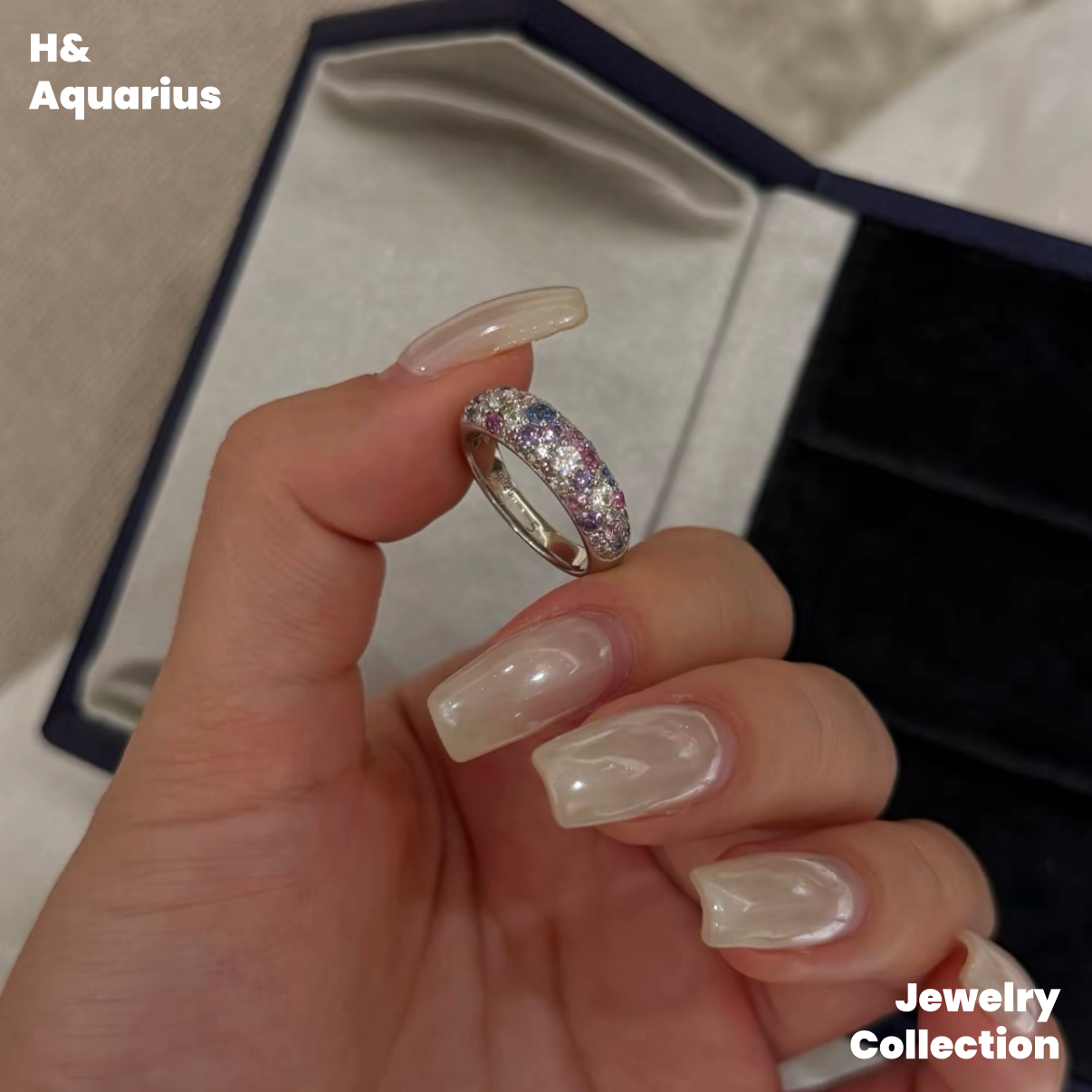 925 Silver & Zirconia Starry Ring - Minimalist Luxury Everyday Fashion Ring