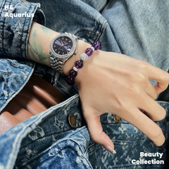 Violet Bracelet - Luxury Chinese Style Natural Crystal Elegant Bead Chain