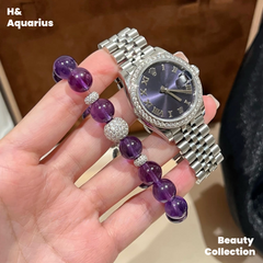 Violet Bracelet - Luxury Chinese Style Natural Crystal Elegant Bead Chain