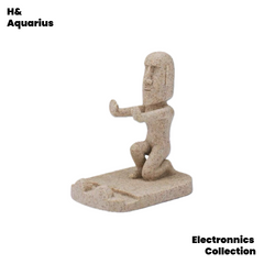 Mobile phone holder, desktop ornament, workstation, funny gifts, creative moai, kung fu dolls, office cute decorations