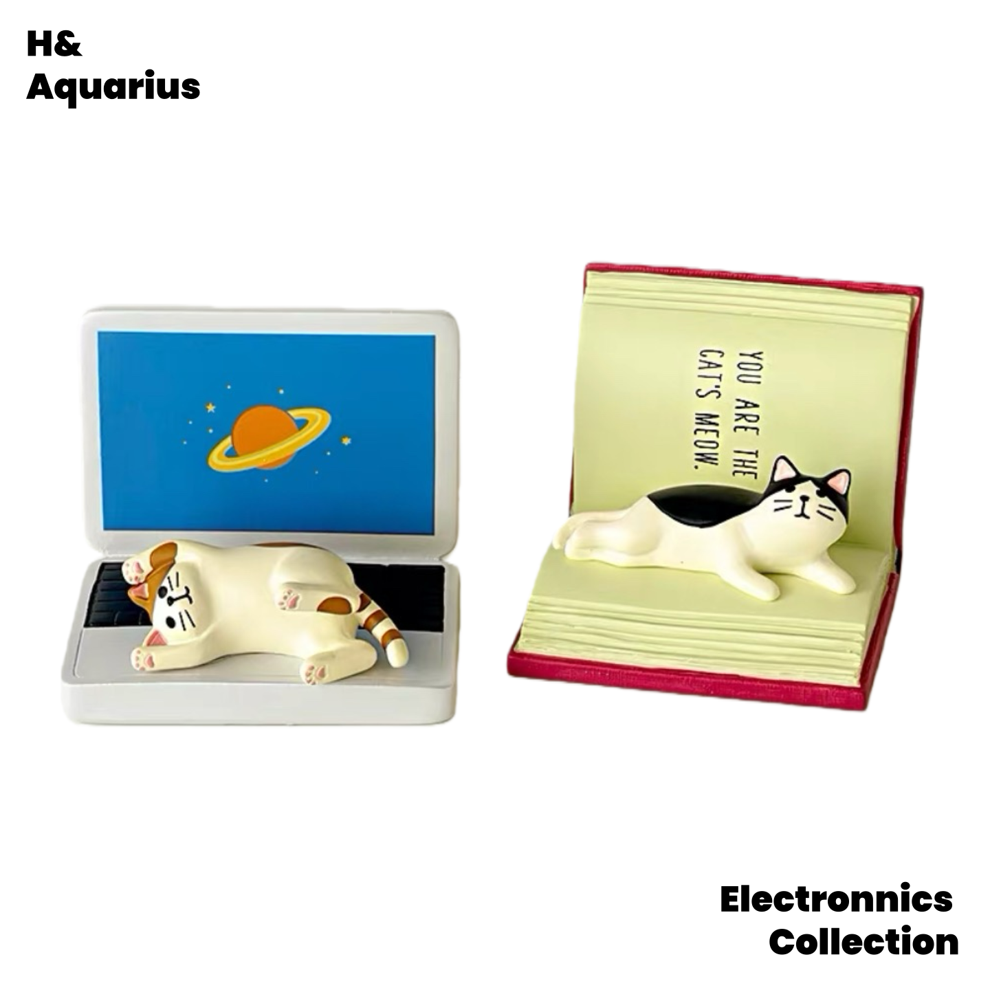 Cute days cat cartoon mobile phone holder cute cat desktop ornament support frame desk mobile phone holder