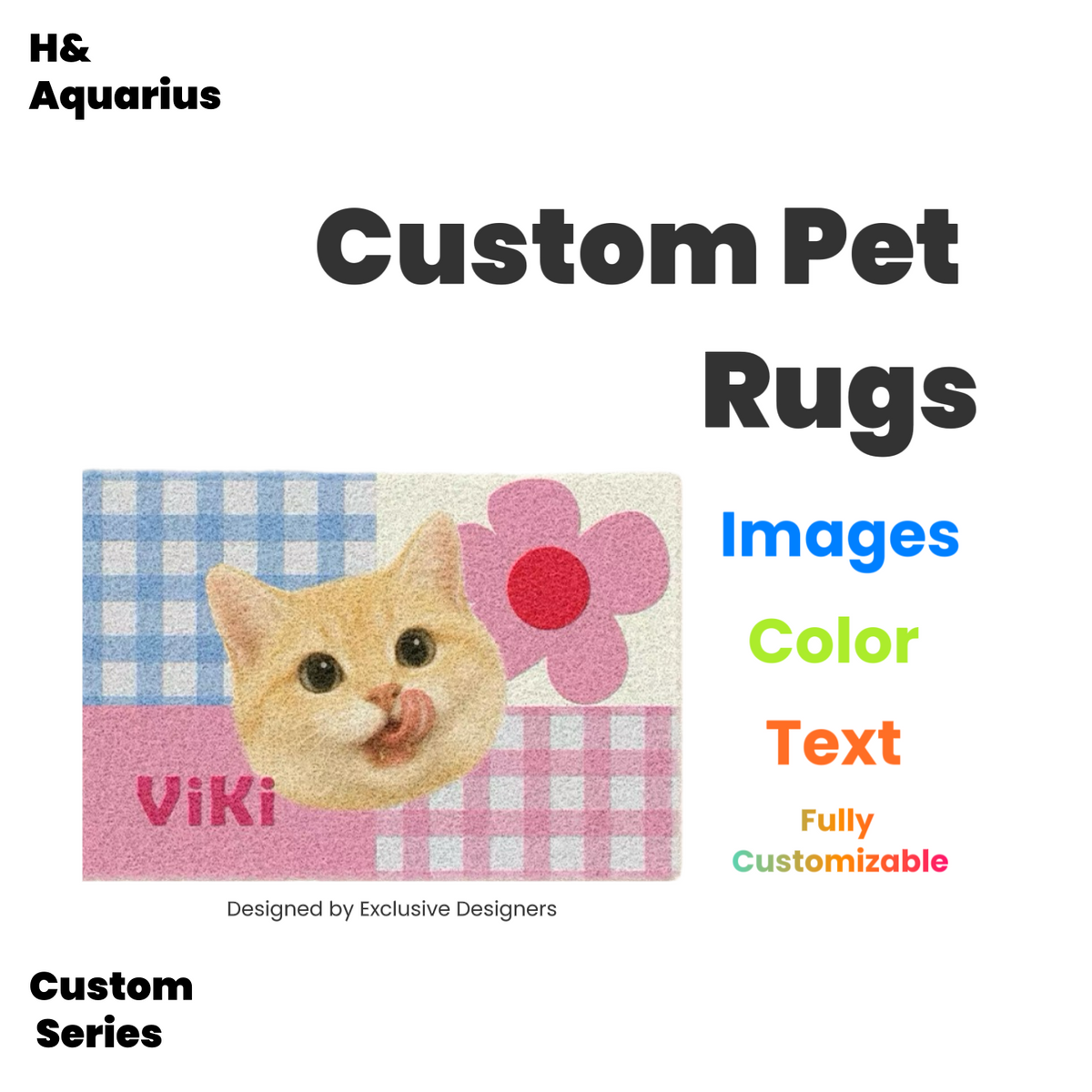 Custom pet carpet floor mats