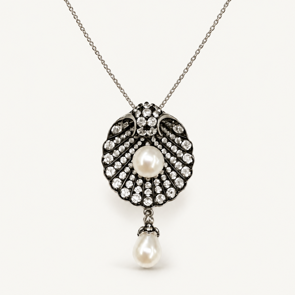 Freshwater Pearl Radiance Shell Necklace