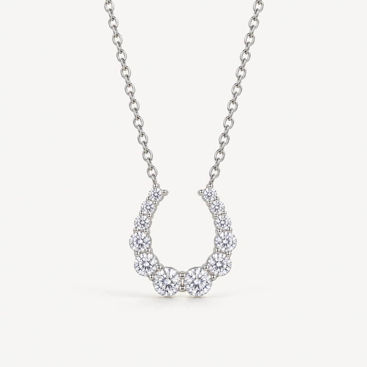 Dewdrop Horseshoe Necklace