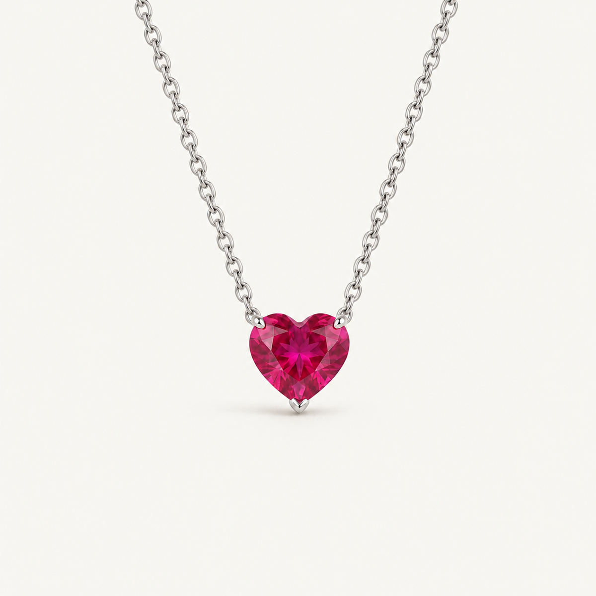 Berry Heart Pendant Necklace