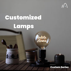 Custom night lights, table lights, ambient lights, custom name bulbs, couples, birthday creative gifts