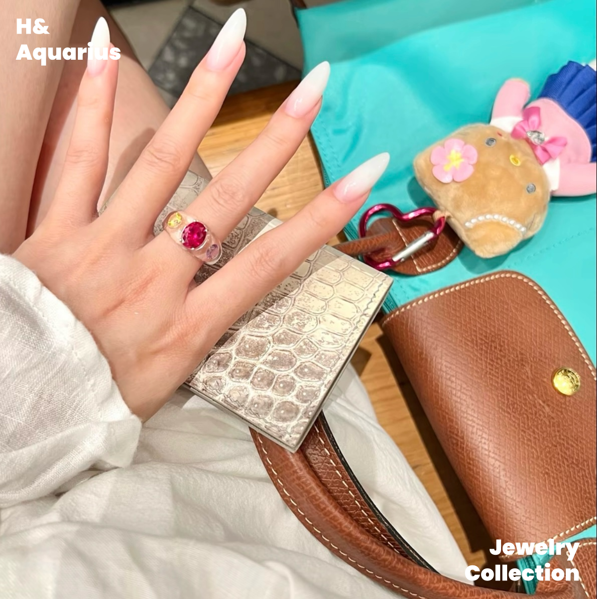 Candy Ring - Natural Rock Crystal Colorful Minimalist Ring for Women