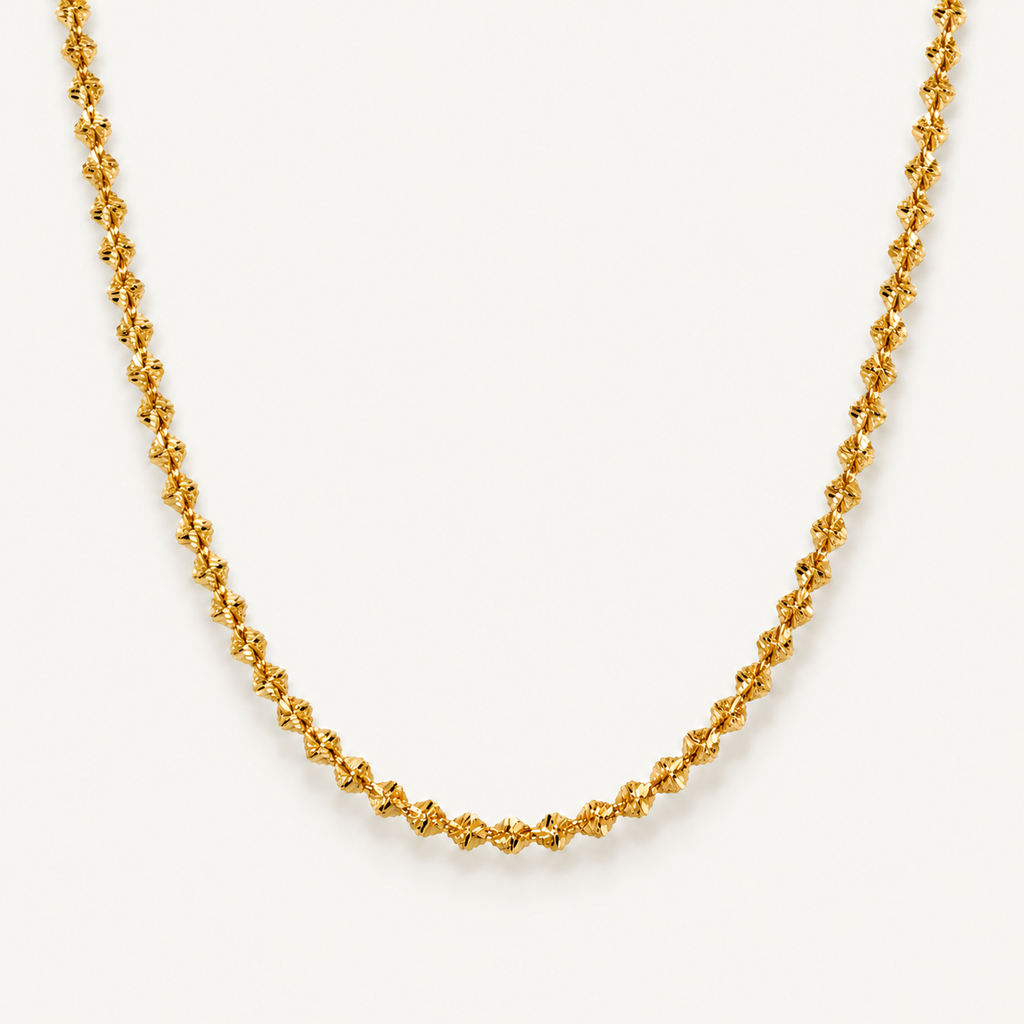 Starlight Textured Chain Necklace