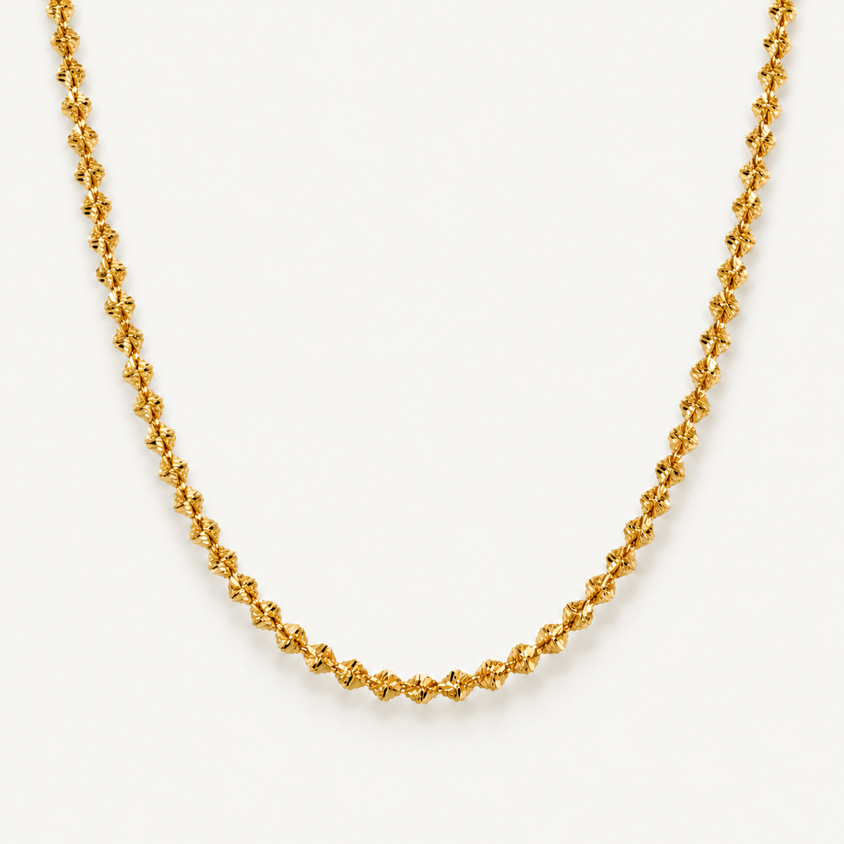 Starlight Textured Chain Necklace