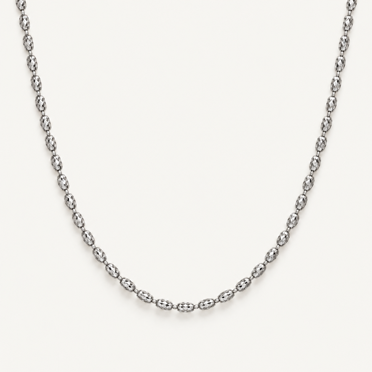 Silver Rice Bead Chain