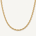 Two-Tone Ripple Twist Necklace