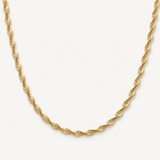 Two-Tone Ripple Twist Necklace