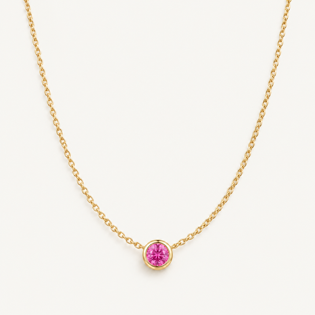 Honey Pink Starlight Necklace
