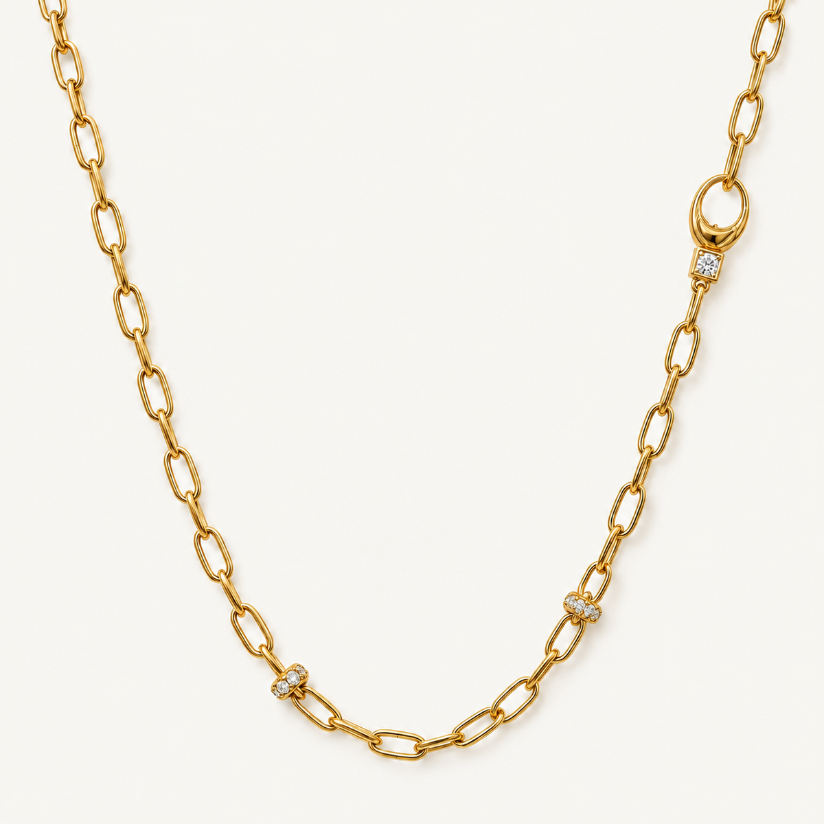 Gold Paperclip Chain
