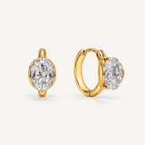 Floating Light Huggie Earrings