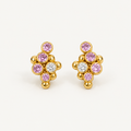 Grape Bubble Stud Earrings