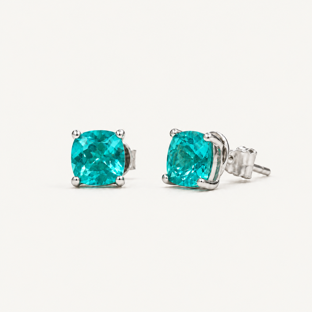 Moonlight Sugar Cube Stud Earrings