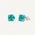 Moonlight Sugar Cube Stud Earrings