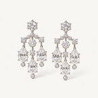 Lustre Curtain Drop Earrings