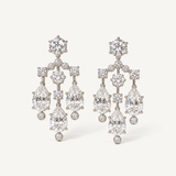 Lustre Curtain Drop Earrings