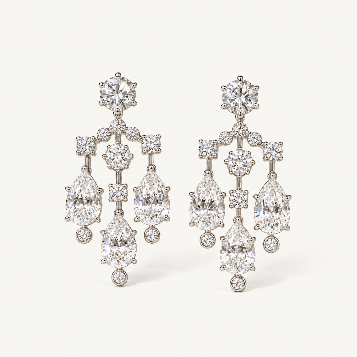 Lustre Curtain Drop Earrings