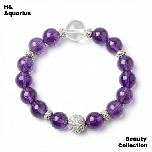 Violet Bracelet - Luxury Chinese Style Natural Crystal Elegant Bead Chain