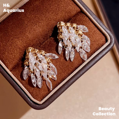 925 Silver & Zirconia Starry Dome Earrings - Luxury Elegant Statement Dangle Earrings