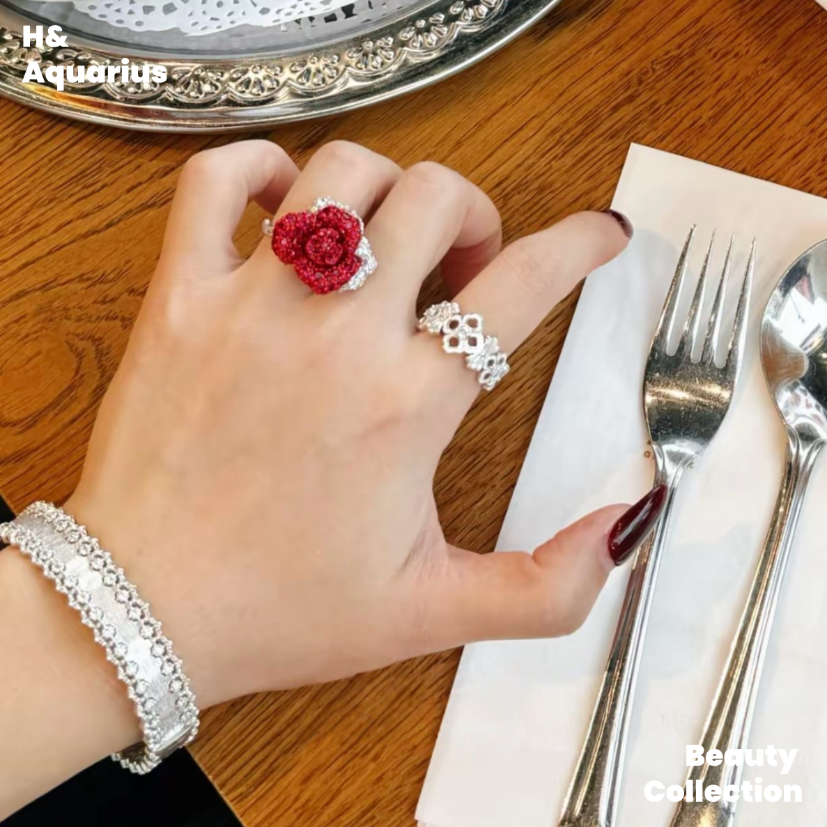 925 Silver & Zirconia Brushed Lace Bangle - Vintage Luxury Classic Bracelet