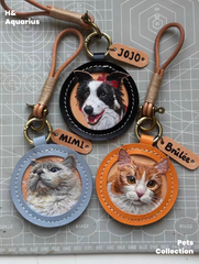 Custom Pet Portraits on Leather