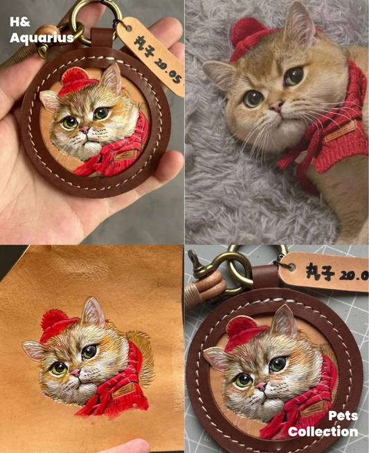 Custom Pet Portraits on Leather