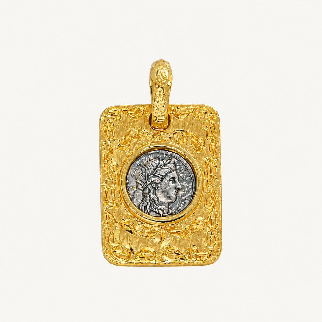 Gilded Relic Coin Pendant