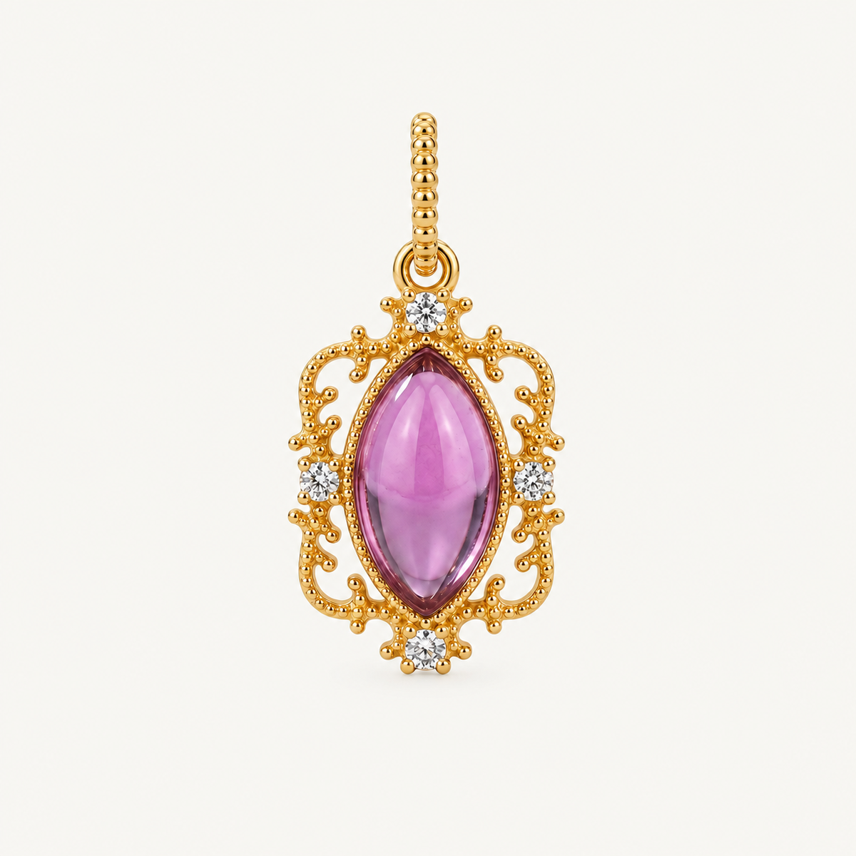 Violet Filigree Pendant