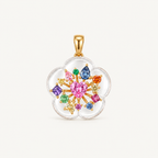Candy Sparkle Crystal Flower Pendant