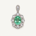 Mint Halo Pendant