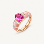 Pink Shell Statement Ring