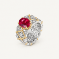 Thorn Rose Lattice Statement Ring