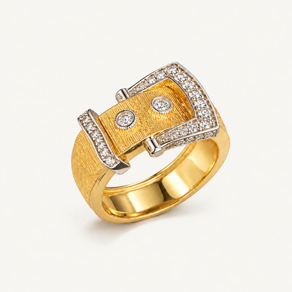 Buckle Frame Statement Ring